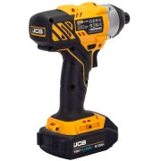 JCB 18V Cordless  Combi Drill and Impact Driver with 2 x 2Ah Li-ion Batteries and 20" Kit Bag - 21-18TPK-2-BG